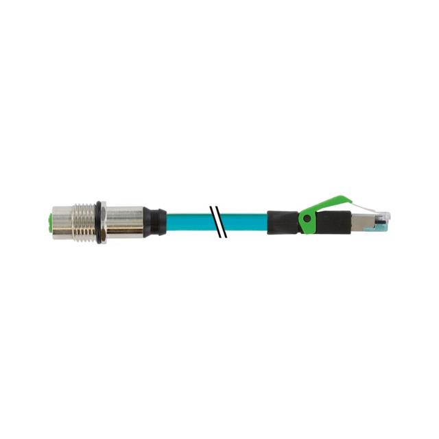 【7700-44851-S4U1500】M12 FEM. RECEPT. D-COD. REAR/RJ4