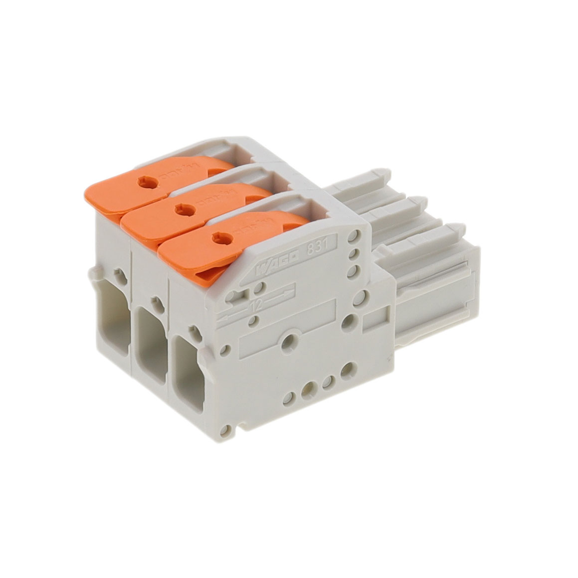 【831-1103】TERM BLOCK PLUG 3POS 7.62MM