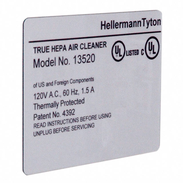 LABEL ID/RATINGS 2"X1" 500PC【596-00504】
