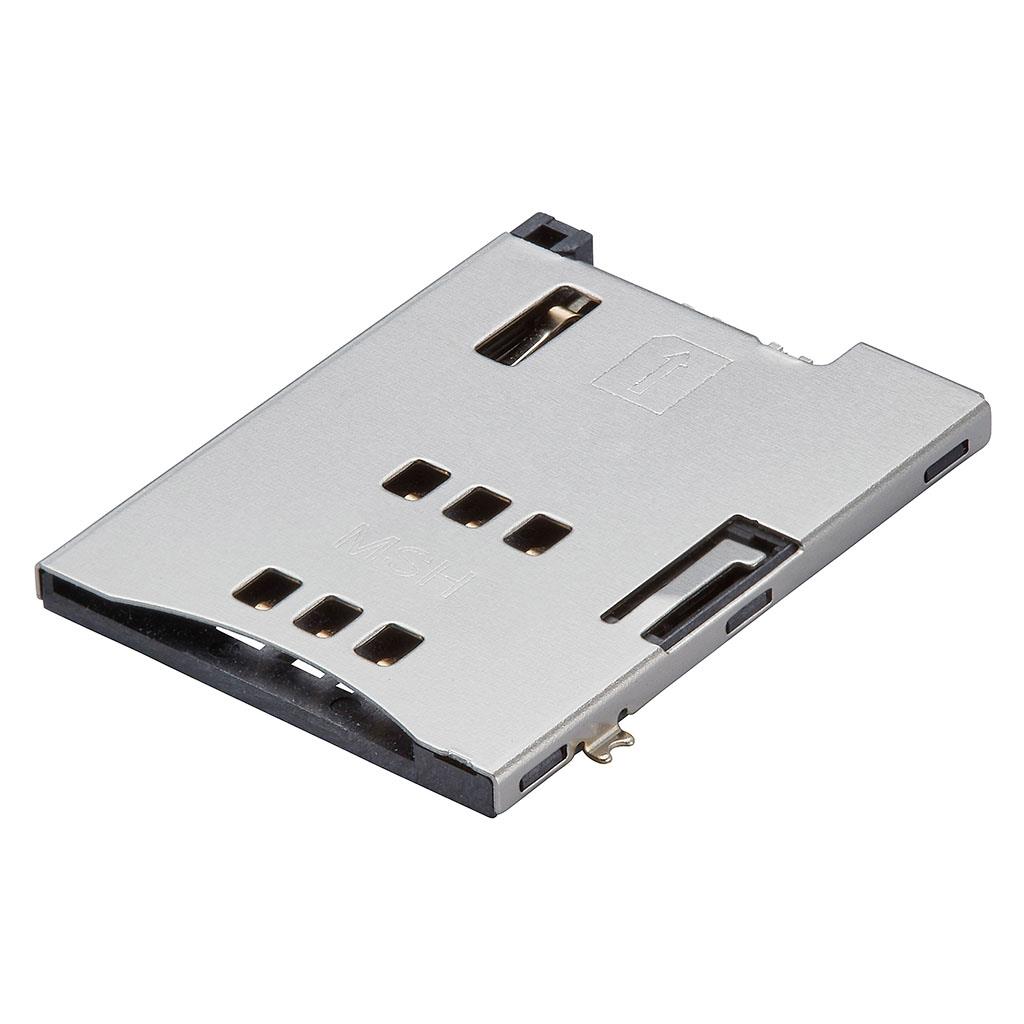 CONN SIM CARD R/A SMD【0475531001】