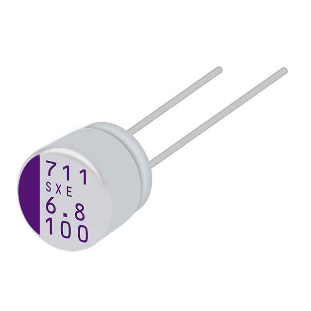 CAP ALUM POLY 6R8UF 20% 100V TH【100SXE6R8M+S】