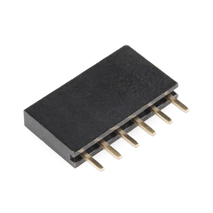 【11894】HEADER - 6-PIN FEMALE (PTH, 0.1"