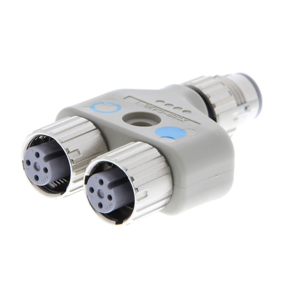 【XS5R-D426-1】CONN Y-ADPT 4P-4/4P M-F/F INLINE