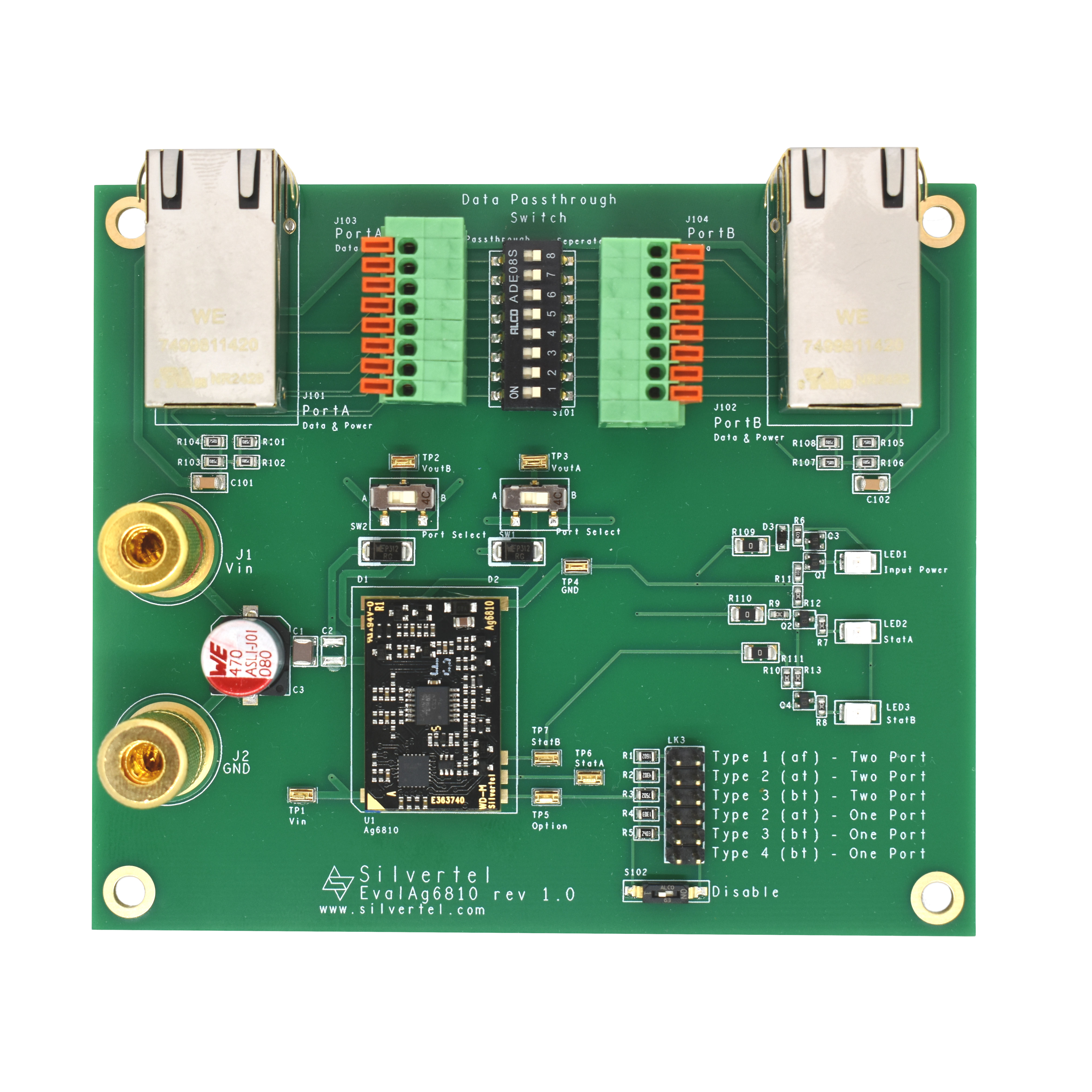 【EVALAG6810】EVAL BOARD FOR AG6810