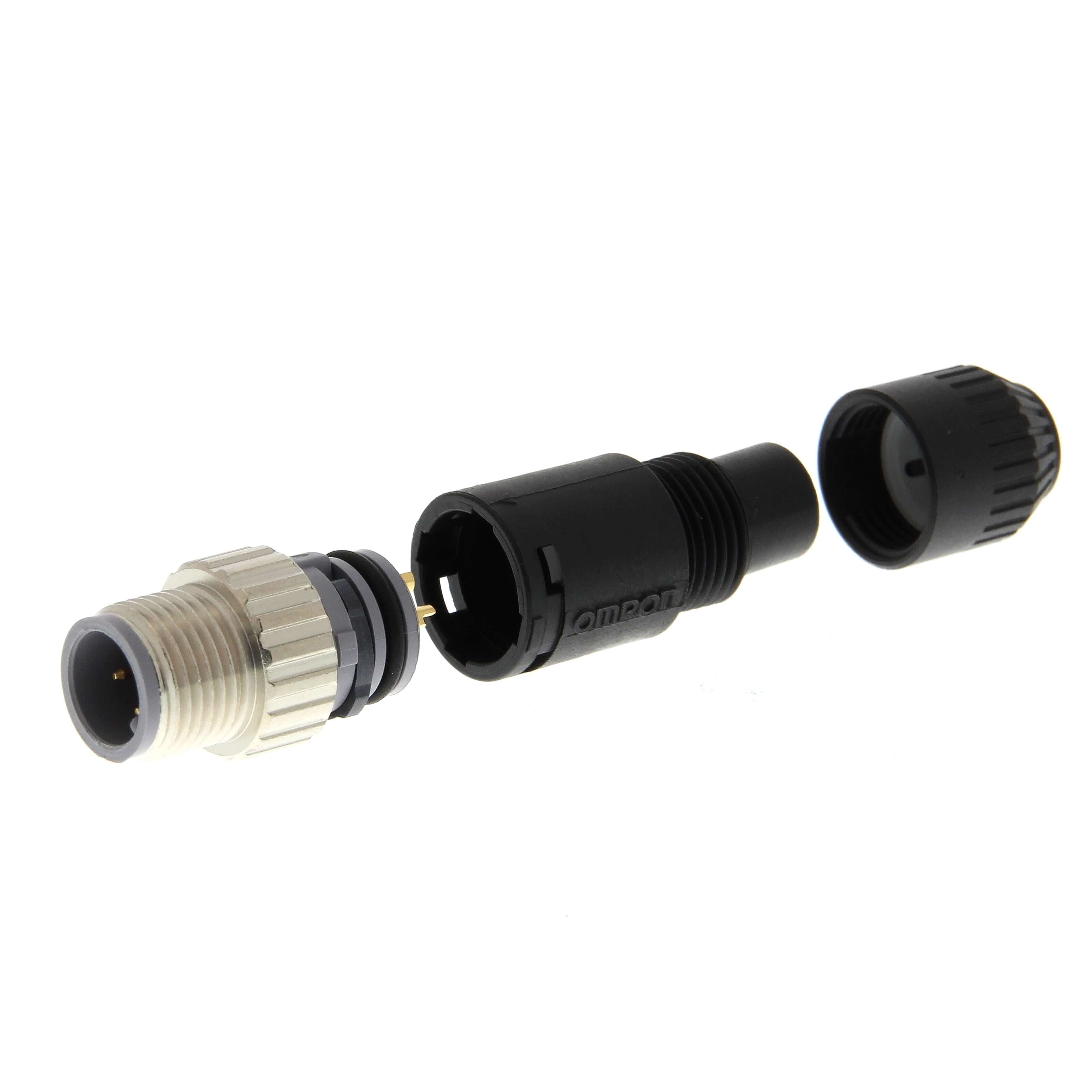 【XS2G-D421】CONN PLUG MALE 4P GOLD SLDR CUP