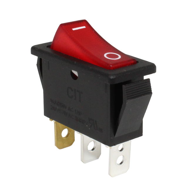 SWITCH ROCKER SPST 20A 250VAC【RN123TDWCR24】