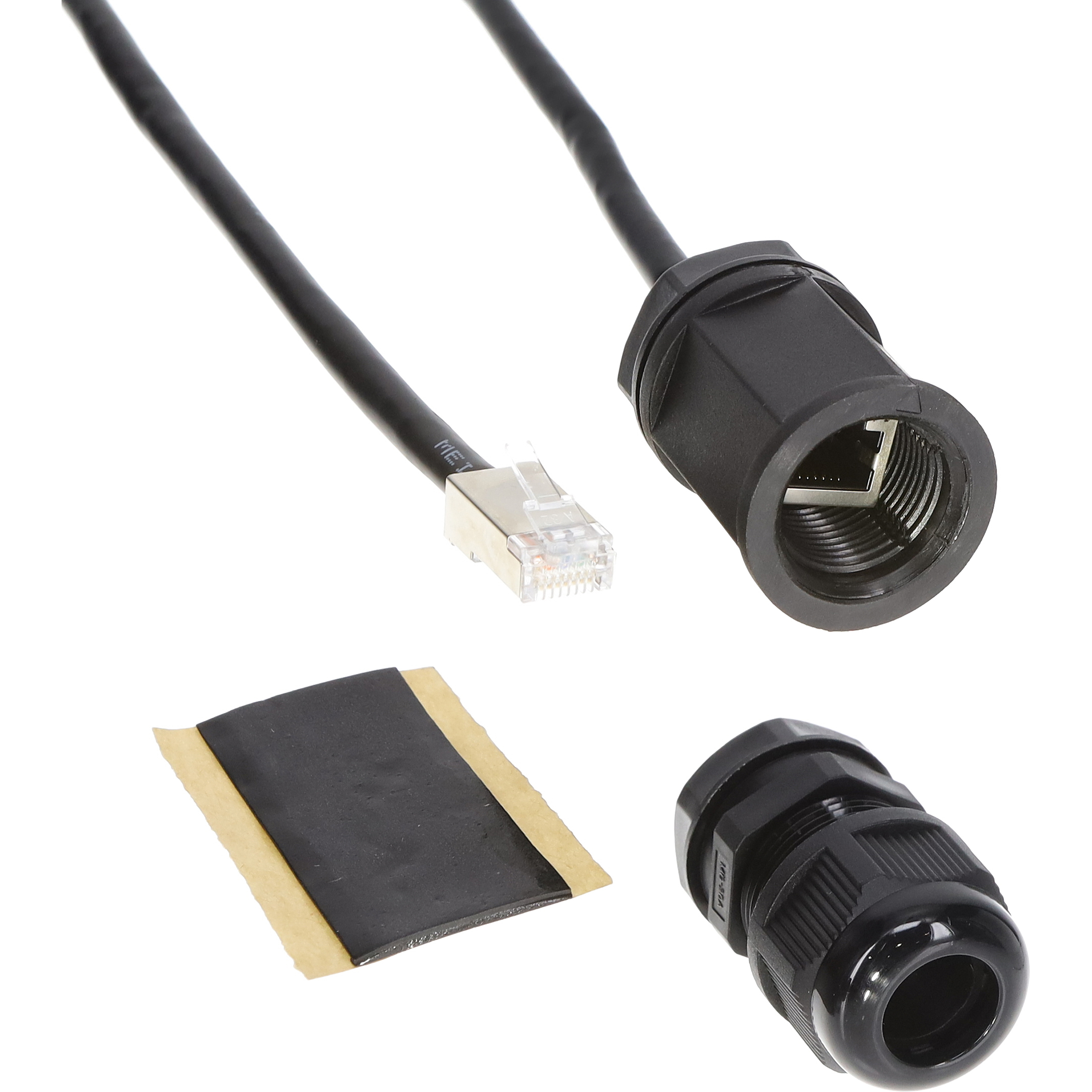 【RJ45-ECS-NR】CABLE MOD 8P8C JACK TO PLUG 1'