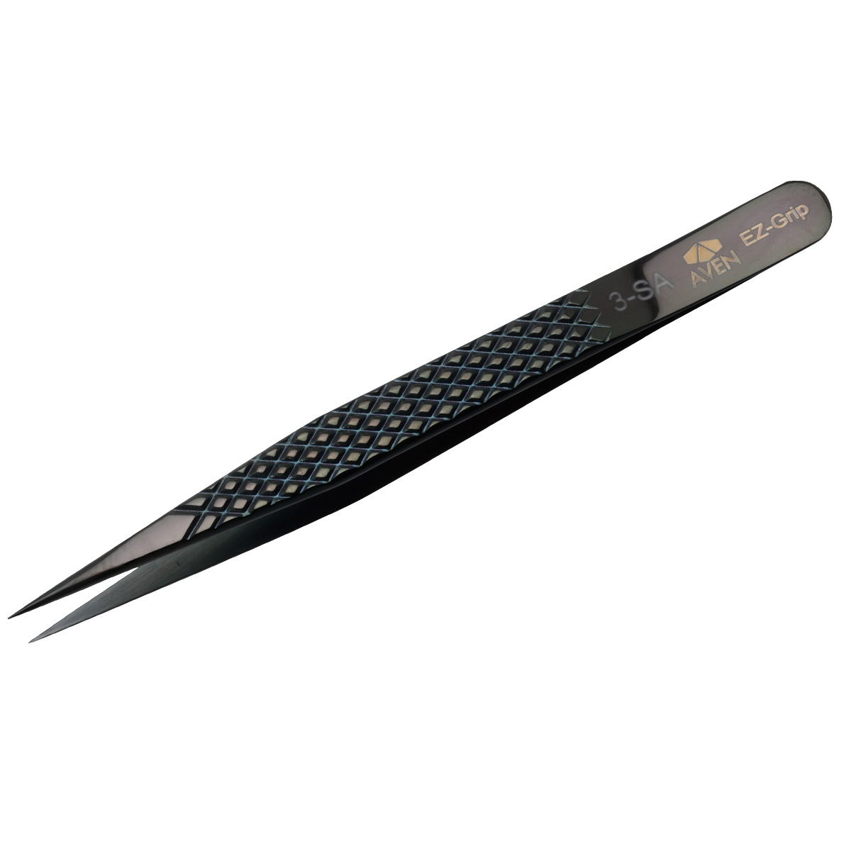 EZ GRIP TWEEZERS PATTERN #3 SS N【18053EGBLK】