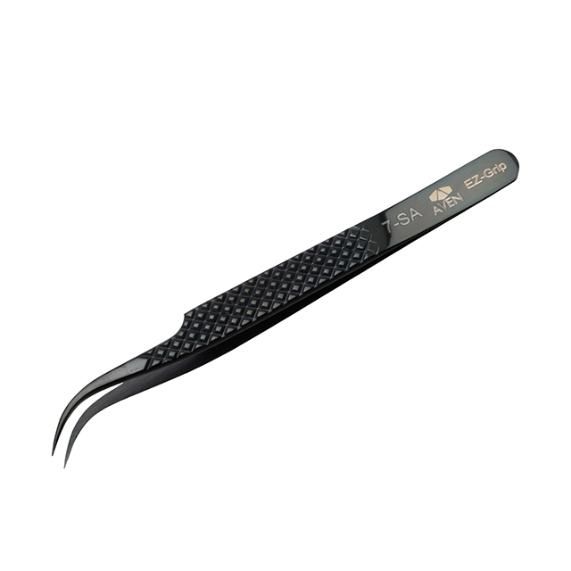 【18072EGBLK】EZ GRIP TWEEZERS PATTERN #7 SS N