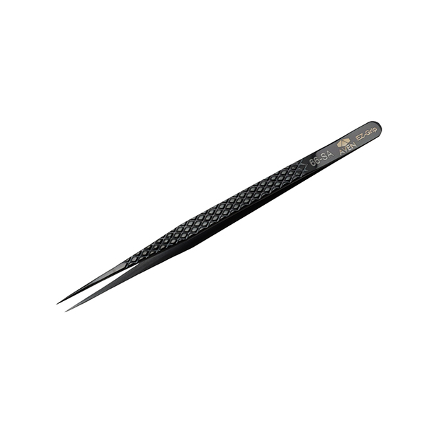 EZ GRIP TWEEZERS PATTERN #66 SS【18077EGBLK】