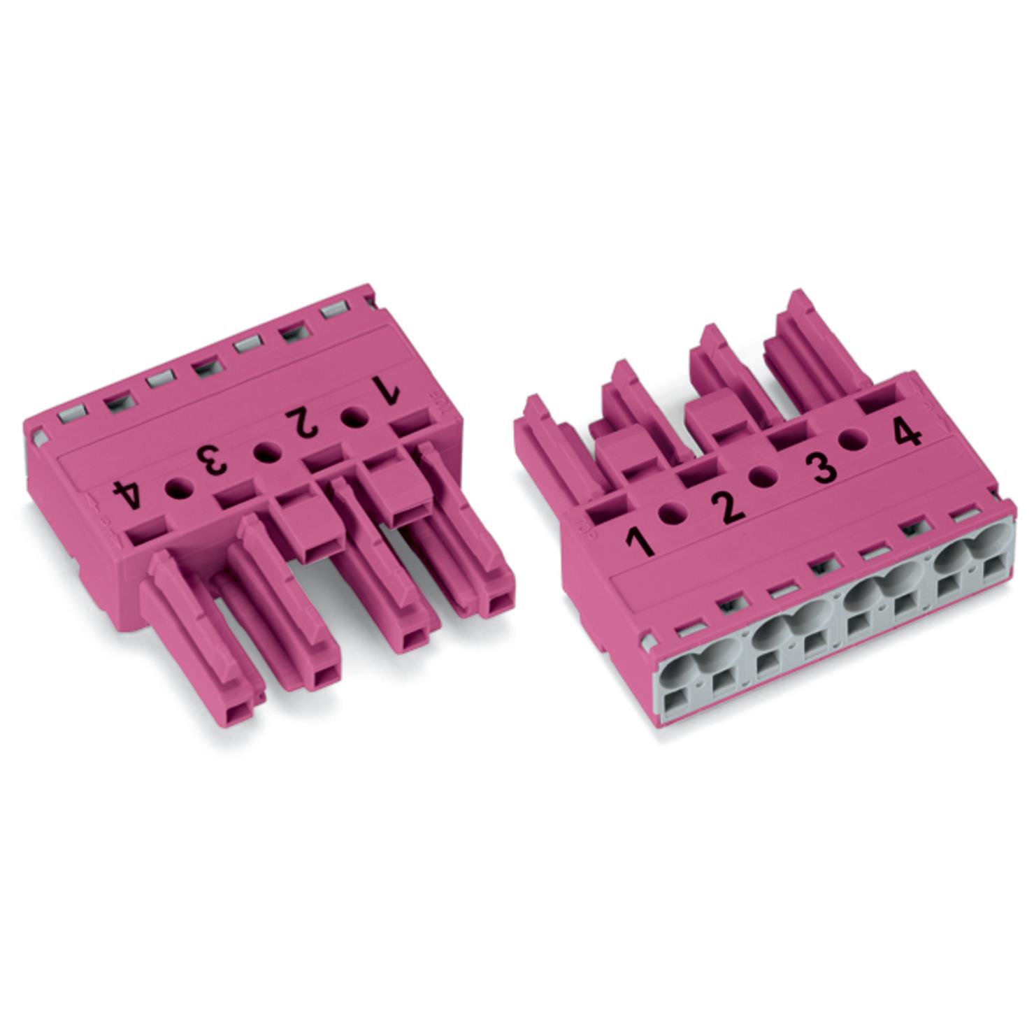 SOCKET, 5-POLE, PINK【770-284】