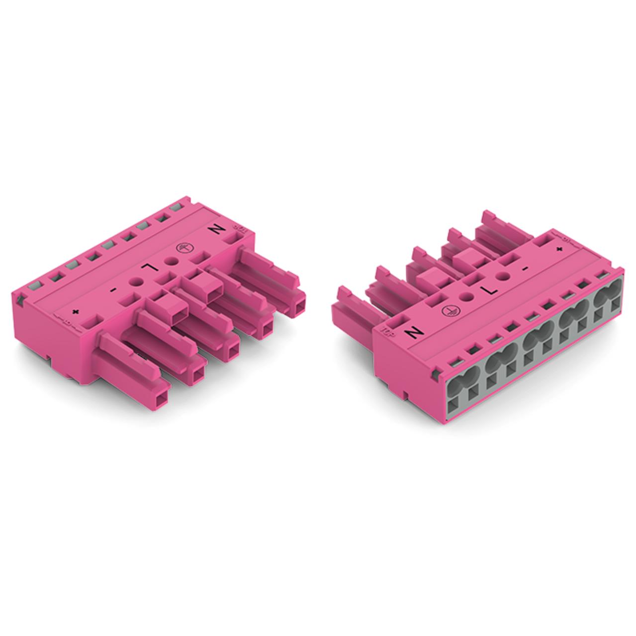 【770-285/082-000】PLUG, 5-POLE, PINK