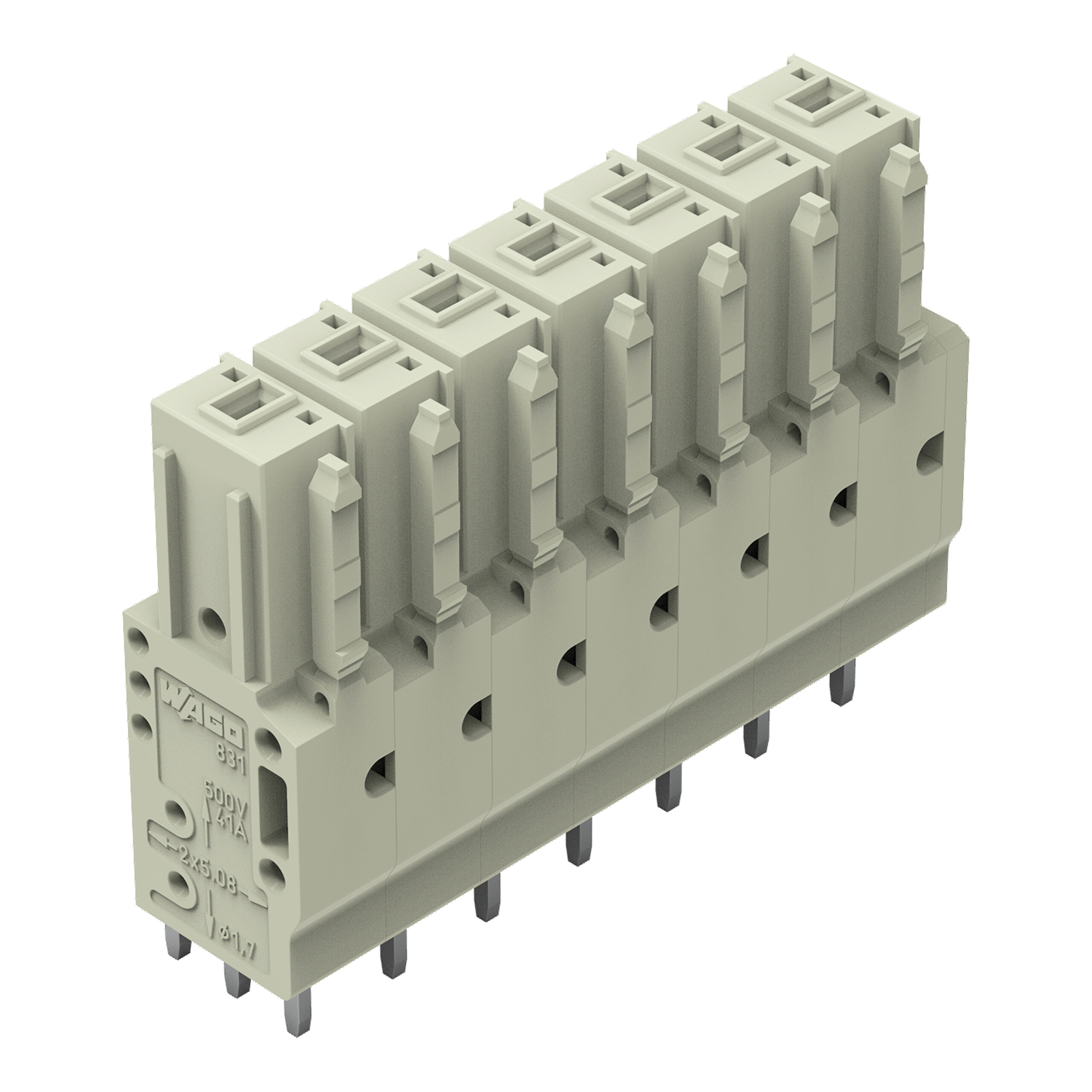 TERM BLOCK HDR 7POS 7.62MM【831-3507】
