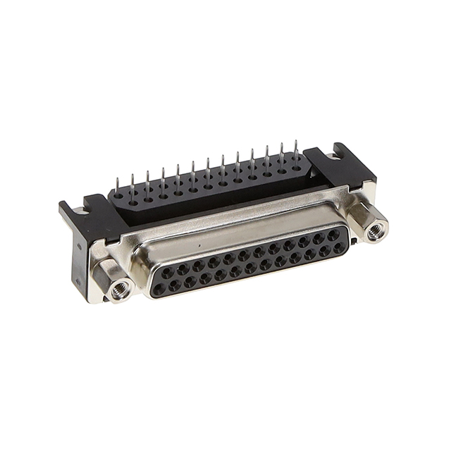【DBLC-J25SAF-13L6FE】D-SUB, PCB HDR R/A, 25 POS, SOCK