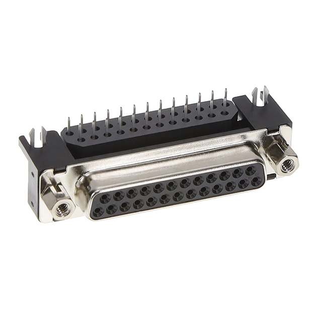 【DBLC-J25SAF-20L9FE】D-SUB, PCB SIDE, RIGHT, 25 POS,