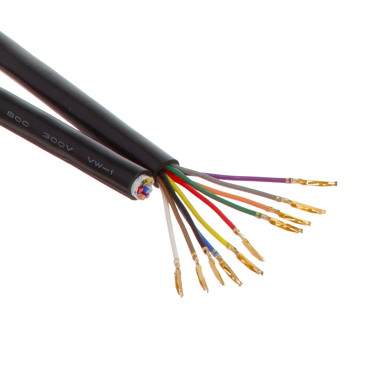 【C2777-JN1-22-22S-AWG22-900】CRIMPED 10 WIRE AWG22 900MM