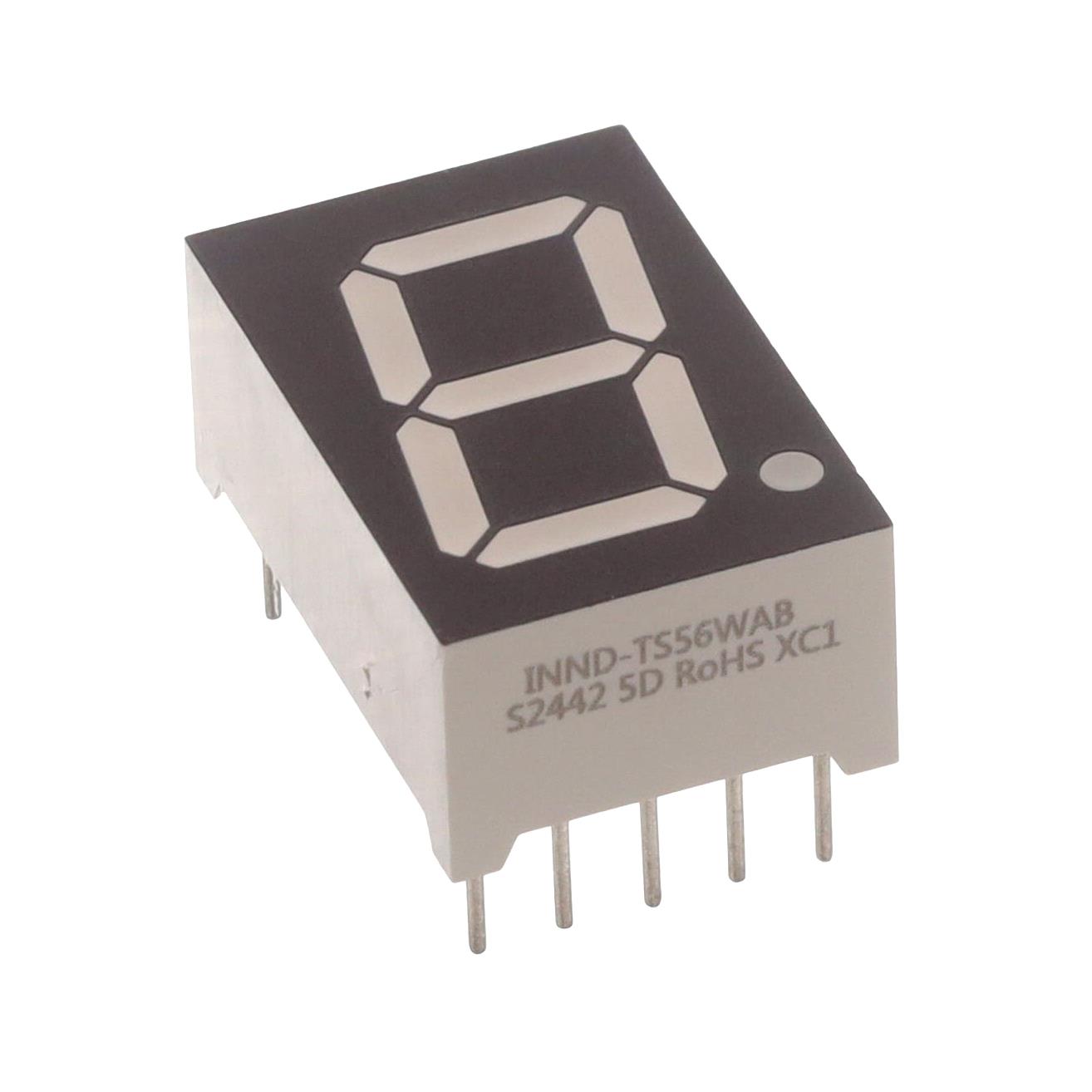 【INND-TS56WAB】DISPLAY 7SEG 0.56" SGL WHT 10DIP