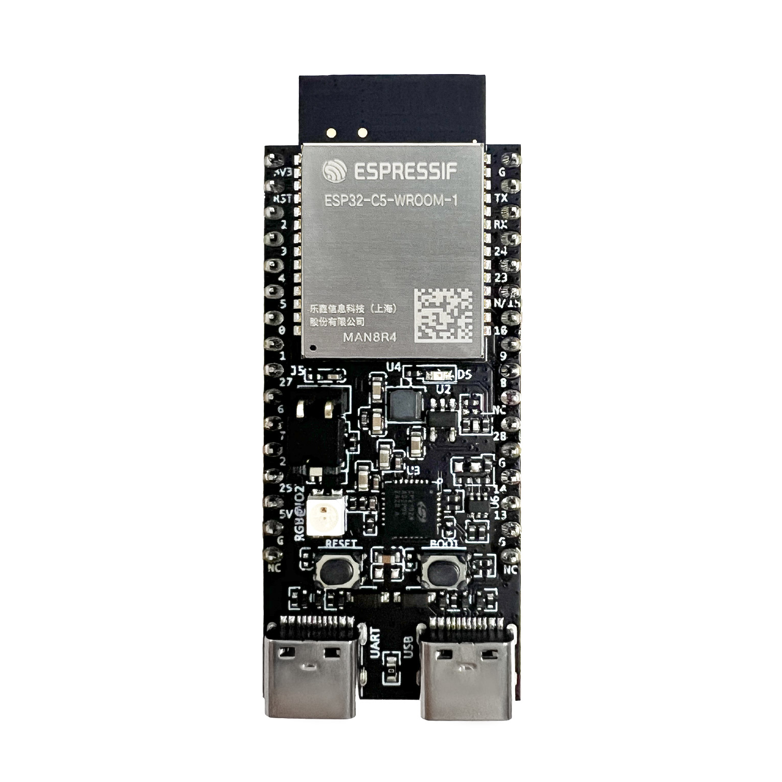 【ESP32-C5-DEVKITC-1-N8R4】EVAL BOARD FOR ESP32-C5-WROOM-1