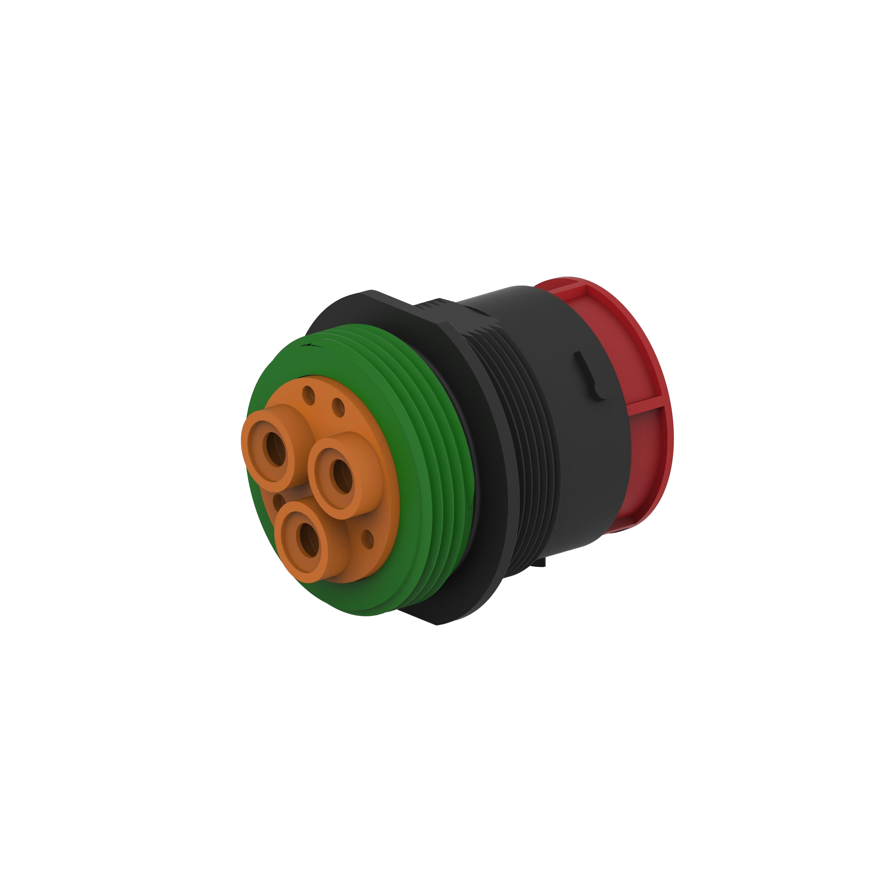 REC, 7P, BLK, N, 4AWG, THD, 4/16【HDP24-24-7PN-CL22】