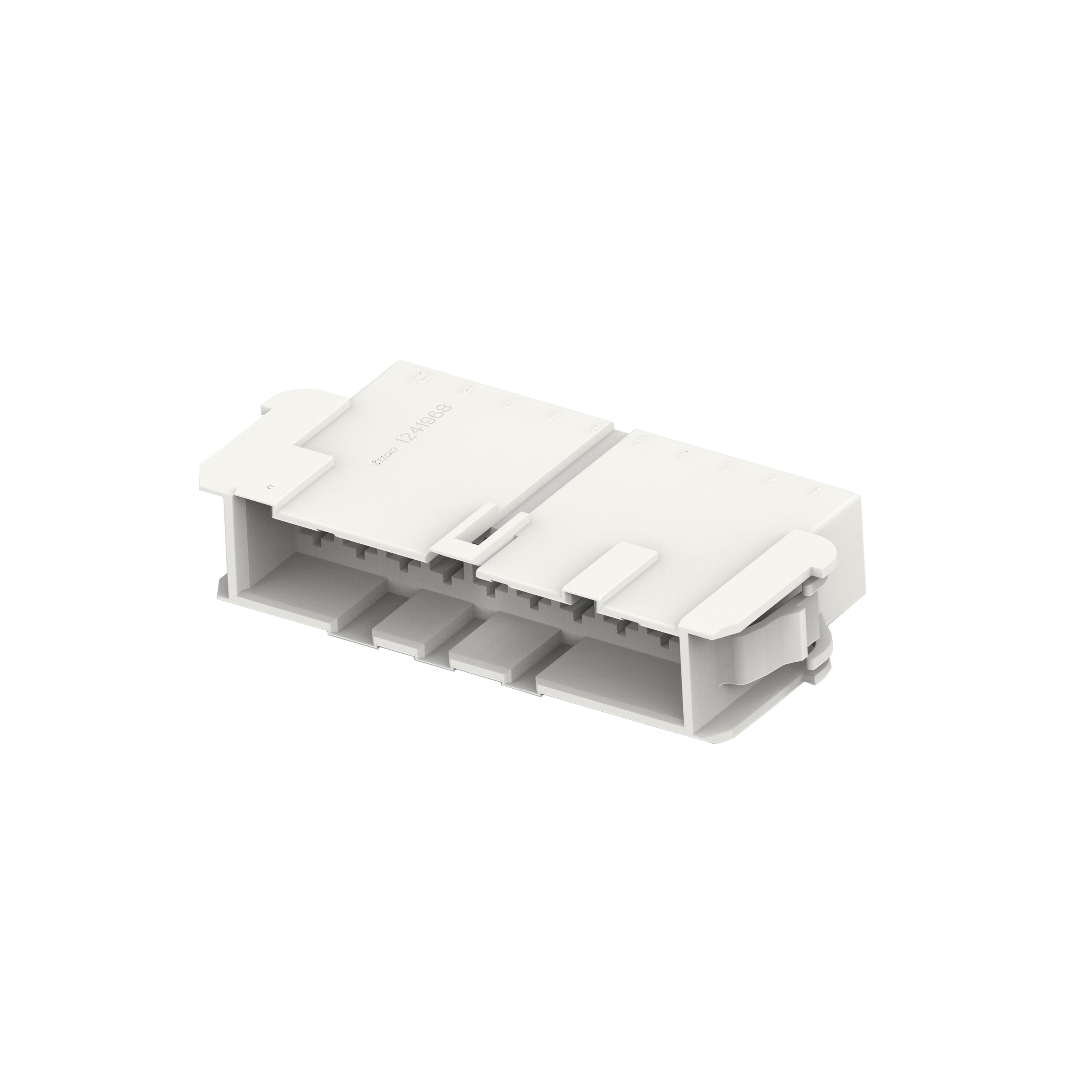 CONN MALE TAB HSG 0.25 10POS NAT【1-1241968-5】
