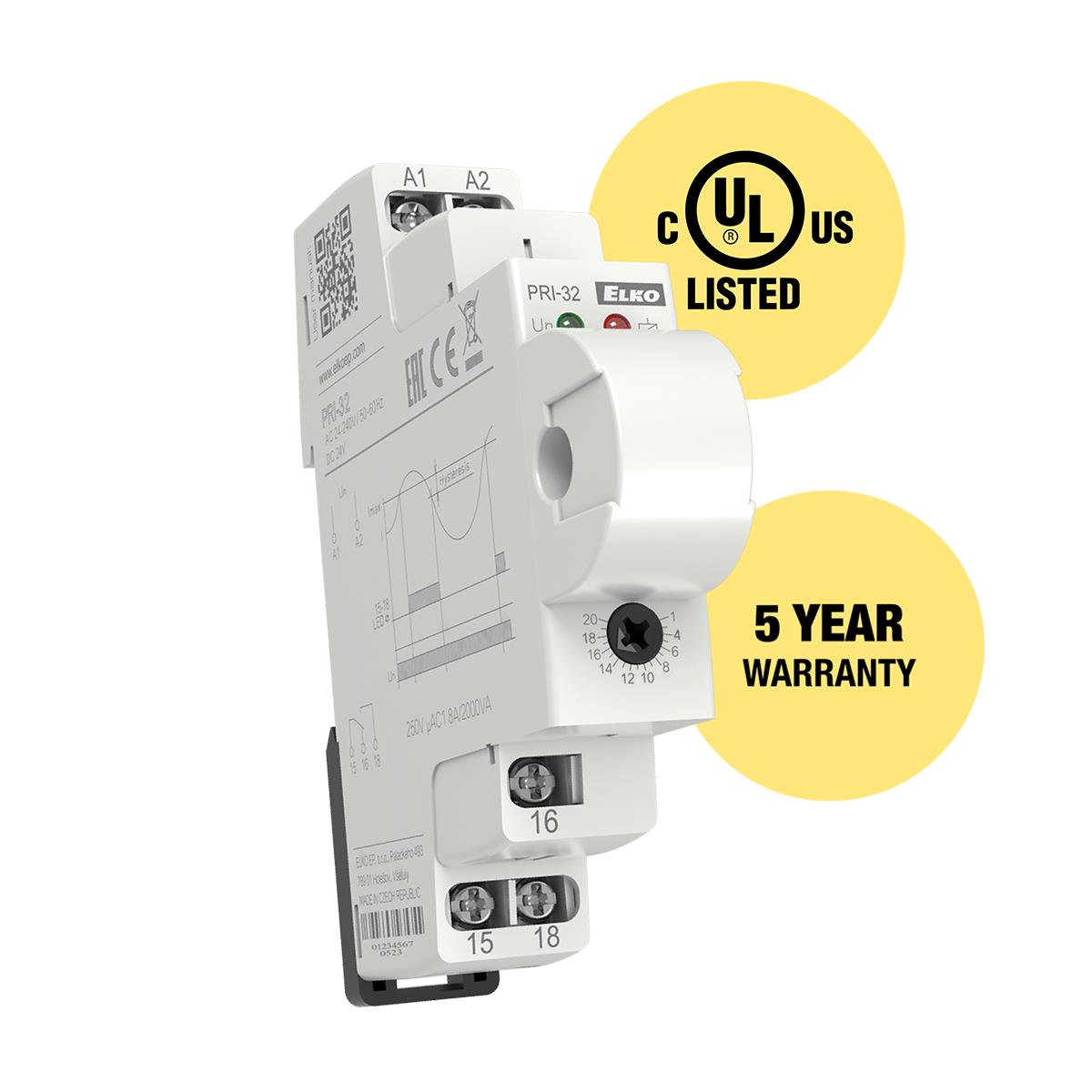 【PRI-32】1PHASE CURRENT MONITORING RELAY
