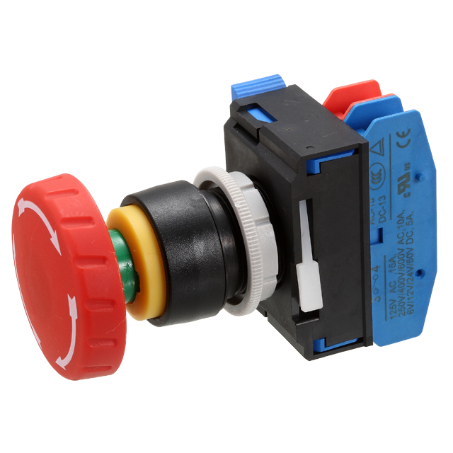 【ECS-22RE1RM1Q-110Q】EMERGENCY STOP SW, MUSHROOM, SHO[箱]