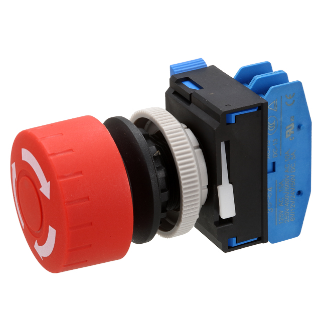 【ECS-30RE1RM2Q-200Q】EMERGENCY STOP SW, BIG MUSHROOM,[箱]