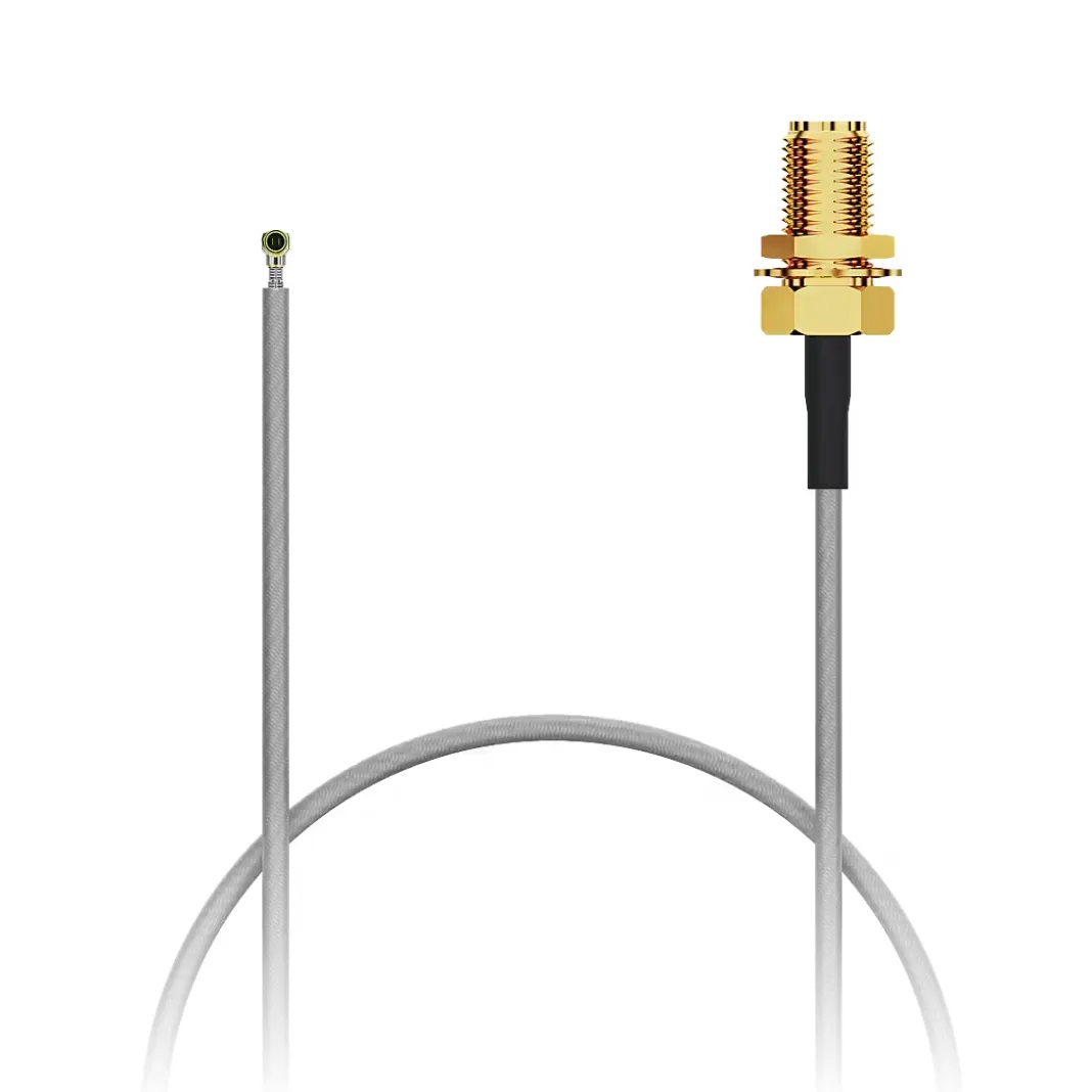 【CAB550RF-0200-A-1】COAX CBL RP-SMA TO MHF4L 7.8"