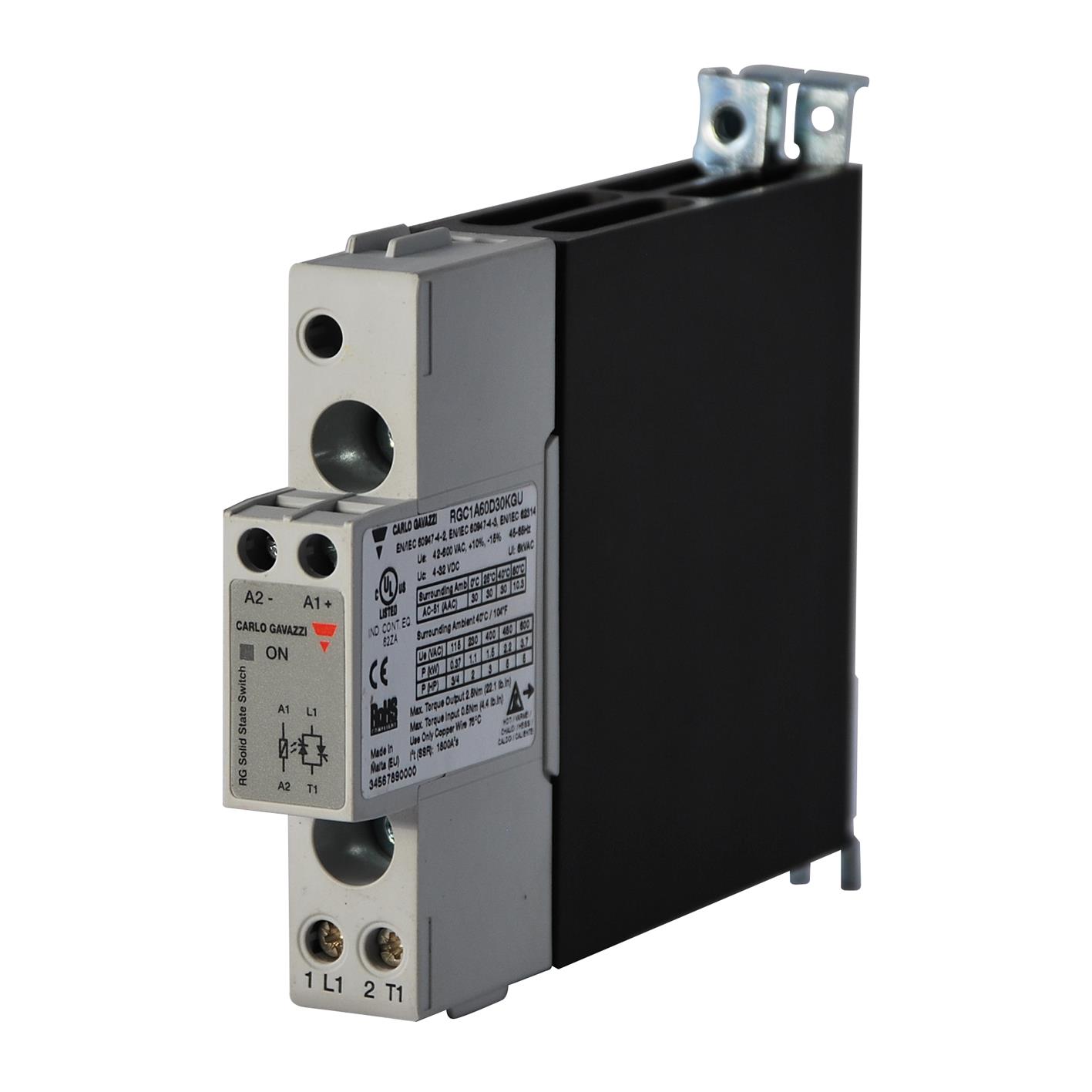RELAY SSR 32VDC 1PH 230V 30A【RGC1A23D30KGU】