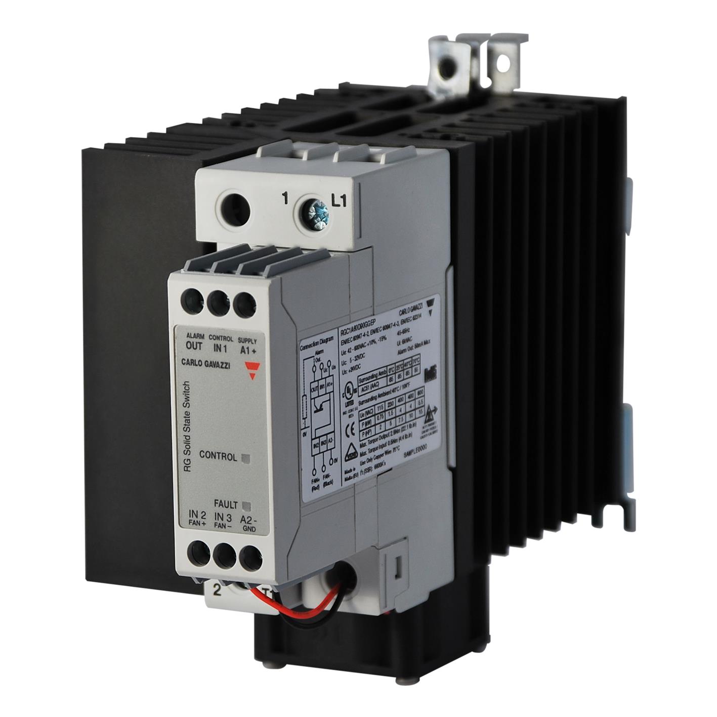 1-POLE DIN-RAIL MOUNT SSR, E-LAY【RGC1A60A92GGEP】