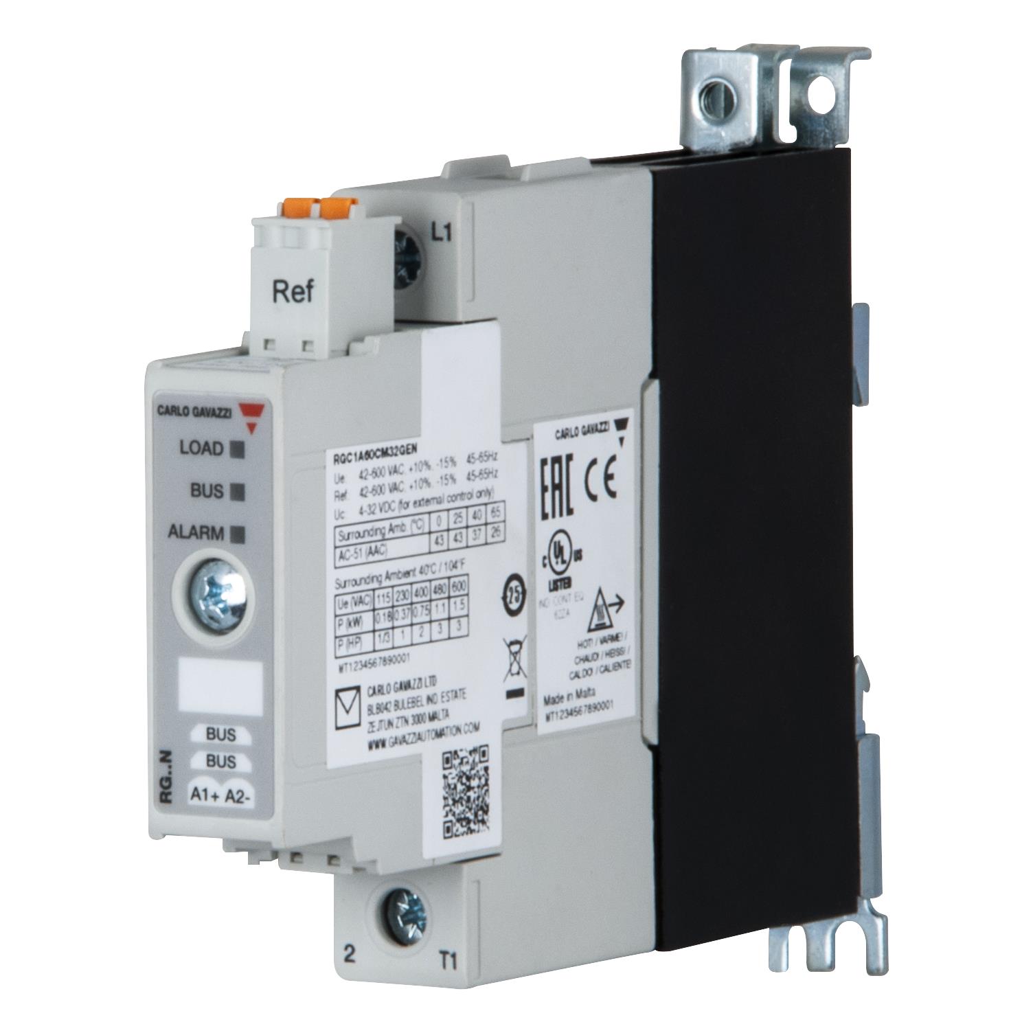 RELAY SSR 32VDC 1PH 600V 37A【RGC1A60CM32GEN】