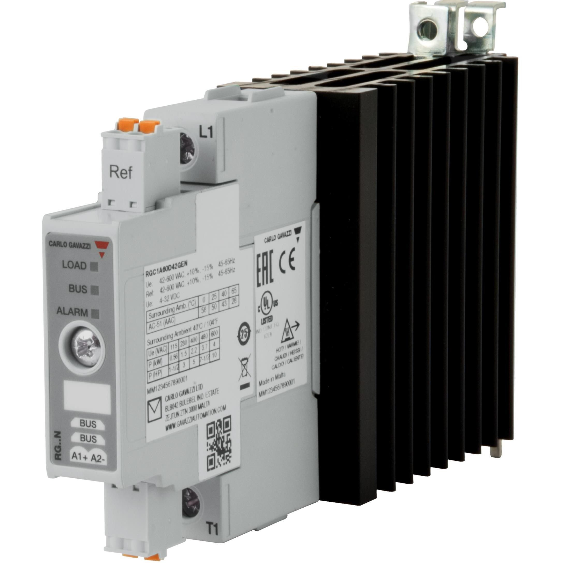 【RGC1A60D42GEN】1-POLE DIN-RAIL MOUNT SSR, ZERO-