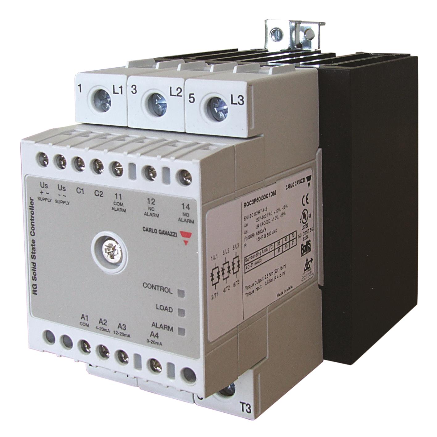 【RGC3P60I30C1DM】3-POLE DIN-RAIL MOUNT SCR, PROPO