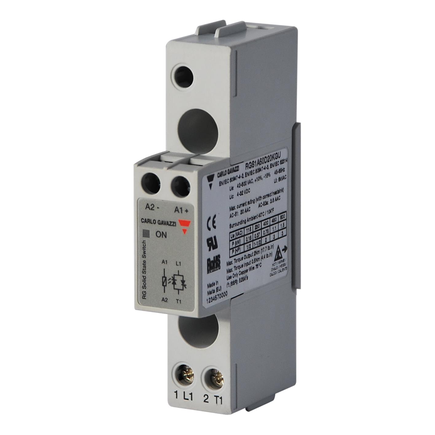 SSR RELAY SPST-NO 30A 42-600V【RGS1A60A30KGU】