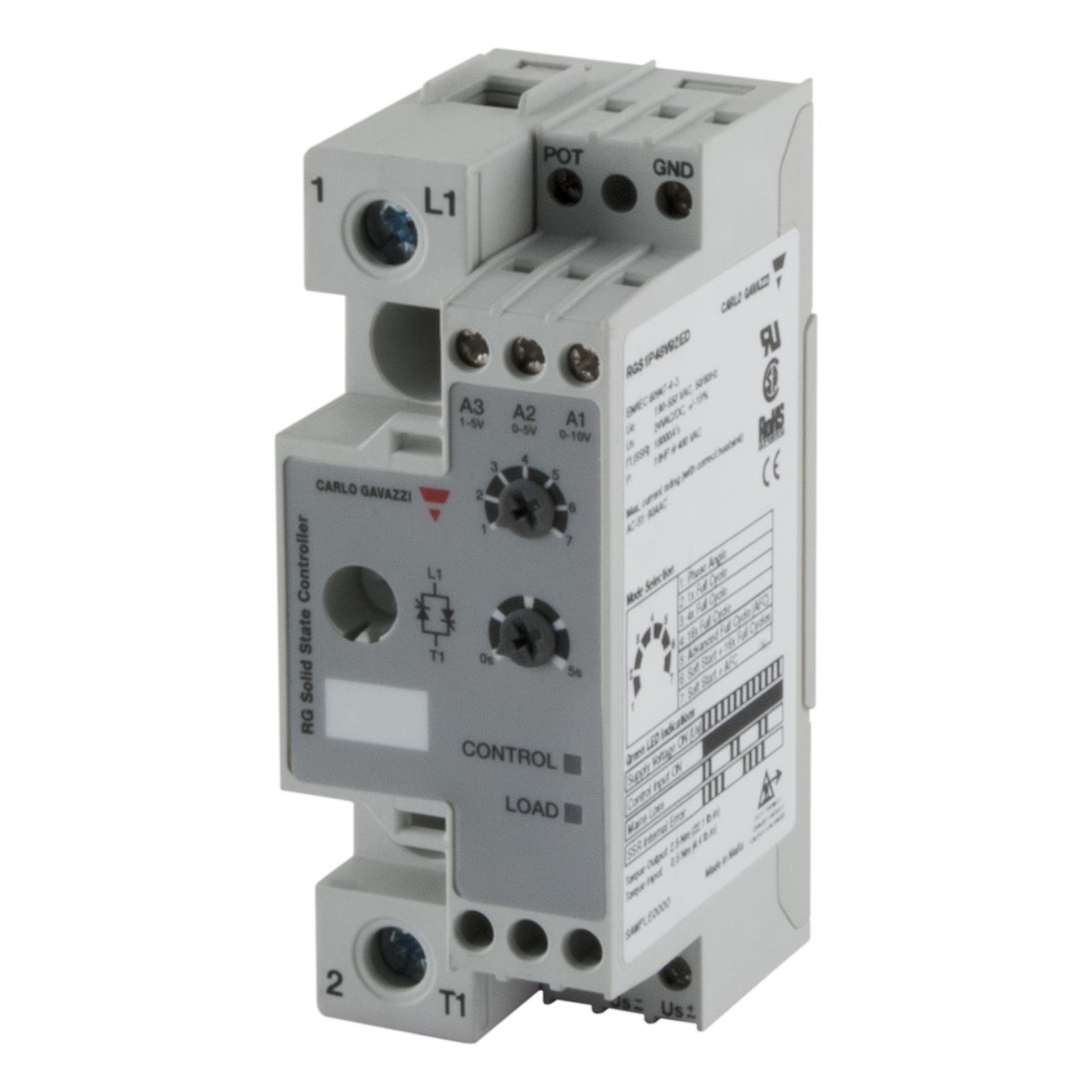 【RGS1P60V92EA】1-POLE PANEL MOUNT SCR, PROPORTI