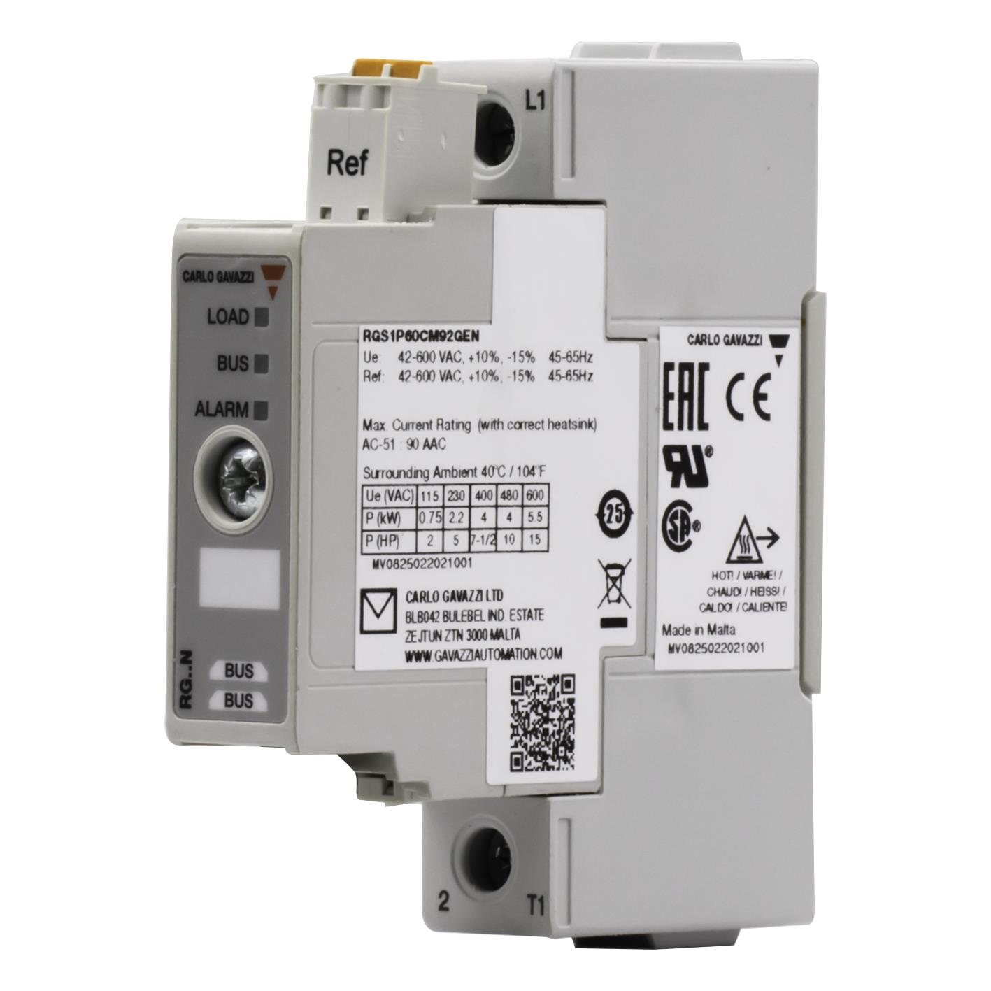 【RGS1P60CM92GEN】1-POLE PANEL MOUNT SCR, PROPORTI