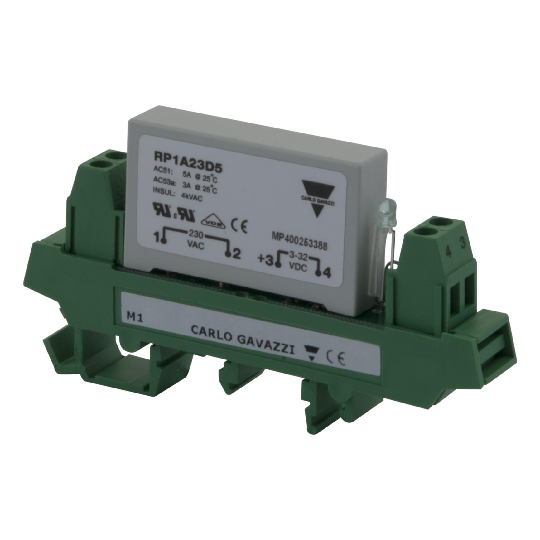 【RP1B23D5M1】1-POLE PCB MOUNT SSR WITH DIN AD[バルク]