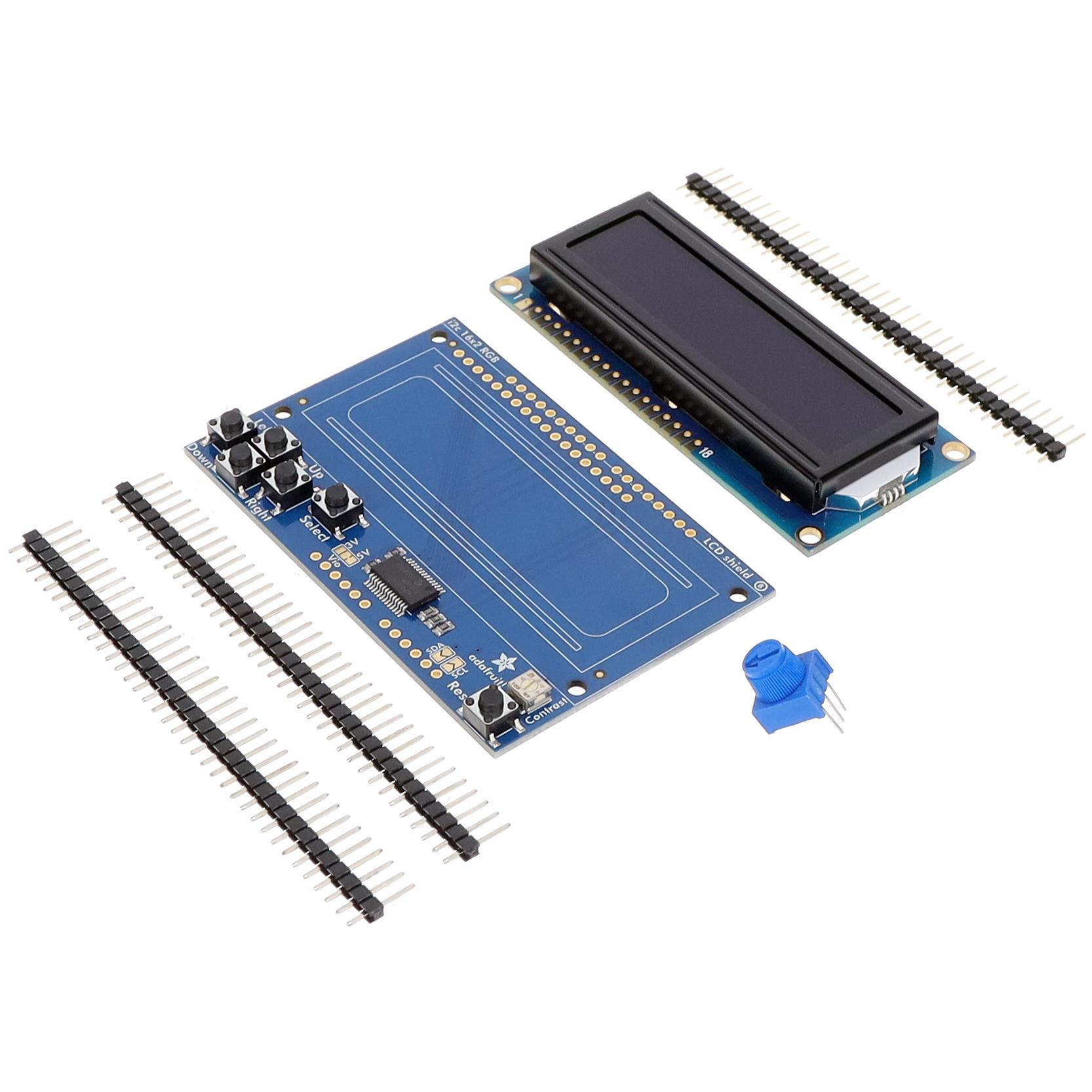 RGB LCD 16X2 CHAR DISPLAY SHIELD【714】