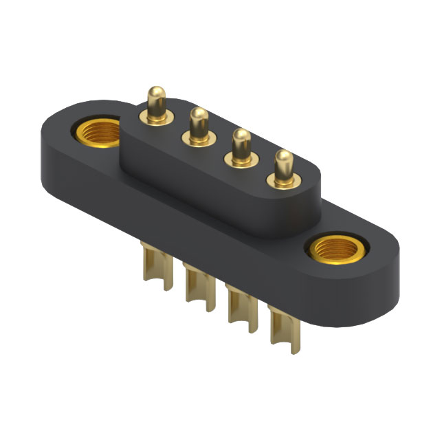 【868-22-004-00-011101】CONN SPRING PISTON 4POS SLD PCB