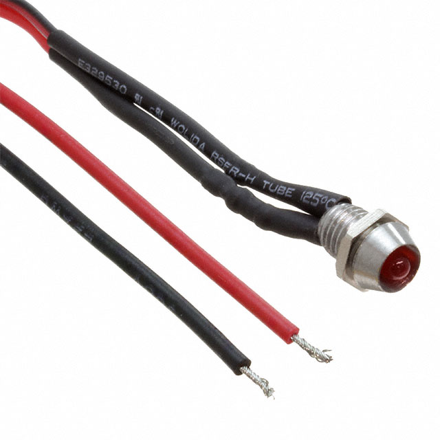 【FL1M-6CW-2-R24V】LED RED 6MM NUT 24VDC STK