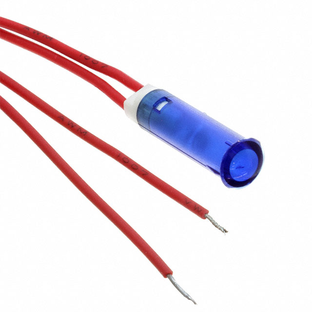 【FL1P-6QW-2-B110V】LED PNL IND BLUE 7.40MM LEADS