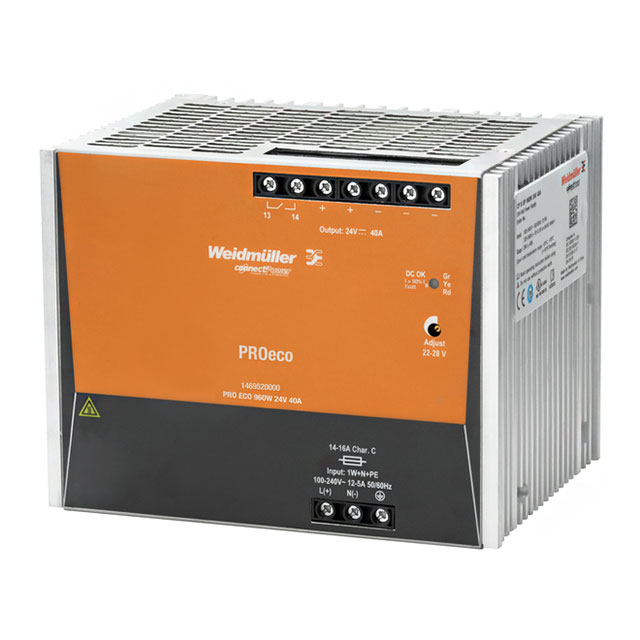AC/DC DIN RAIL SUPPLY 24V 960W【1469520000】