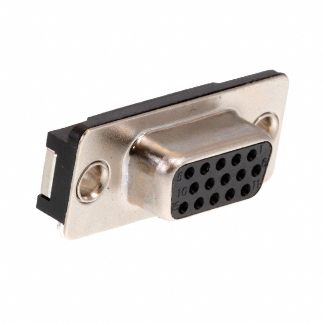 【200-015-213L009】CONN D-SUB HD RCPT 15P R/A SLDR