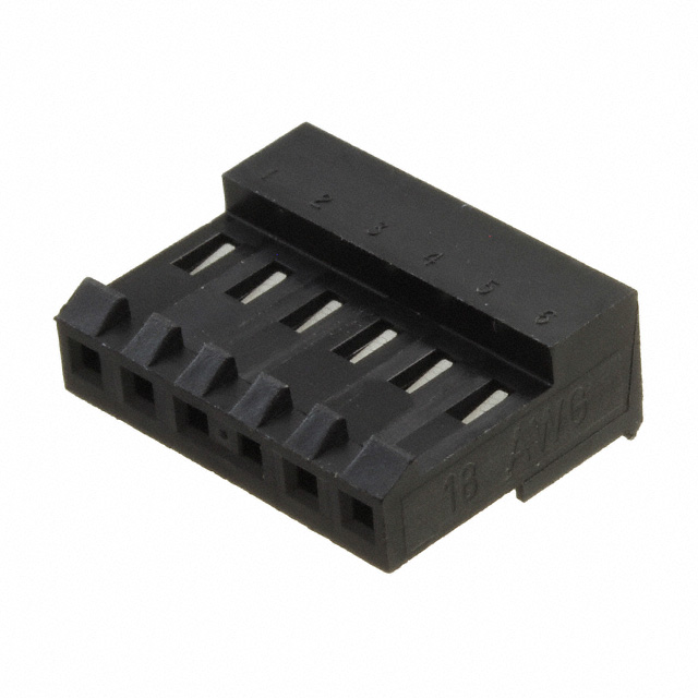 【3-644860-6】CONN RCPT 6POS IDC 18AWG TIN