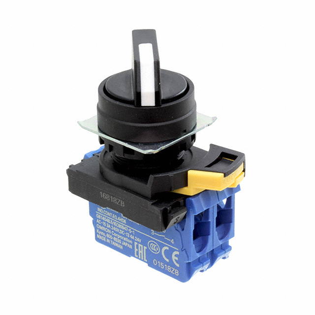 【A22NS-2BM-NBA-G101-NN】SWITCH SELECT 2POS DPST 10A 120V