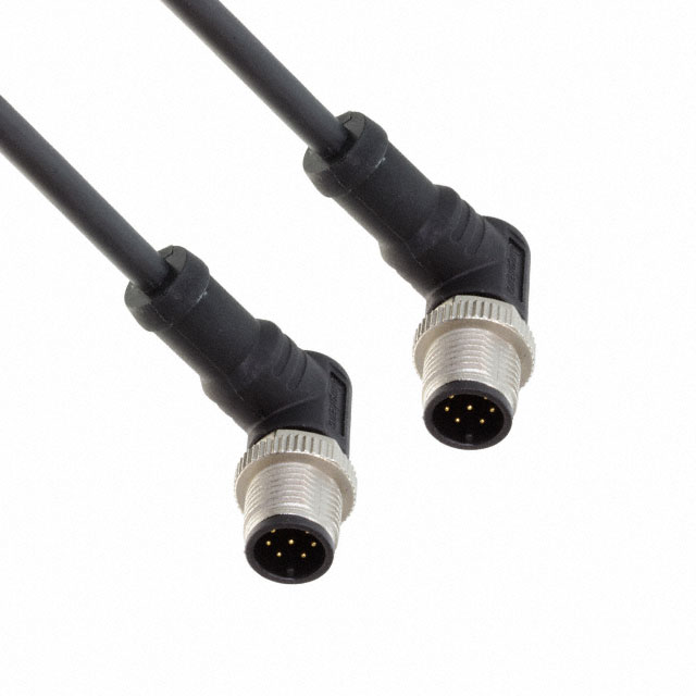 【M12A08MR-12AMR-SBA05】CBL 8POS RCPT RA TO RCPT 1.64'[バッグ]