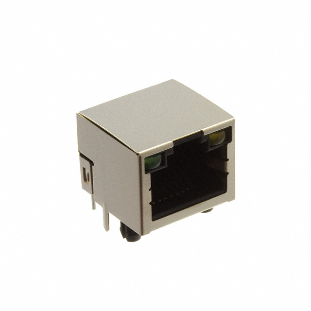 【MTJ-88ARX1-FSM-LH】RJ45 MODULAR JACK, SHIELDED, DIP