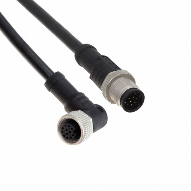 【M12A12ML-12AFR-SDA05】CBL 12POS RCPT TO PLUG RA 1.64'