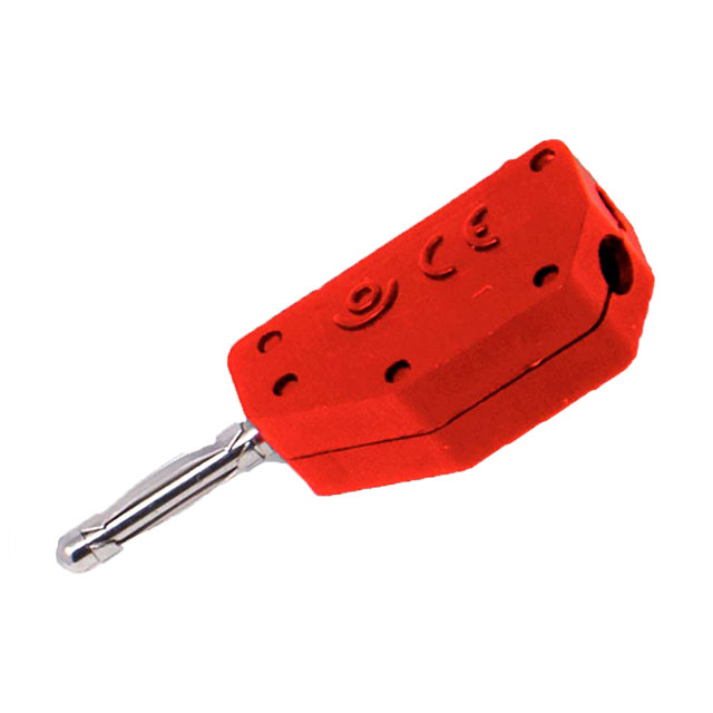 PLUG BANANA 2MM DIY STACK RED【CT2142-2】