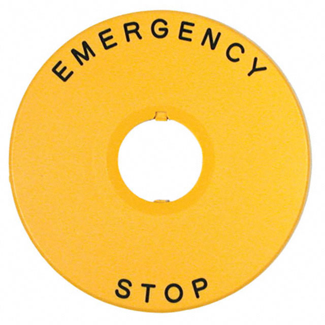 EMERGENCY STOP NAMEPLATE 22MM【HWAV-27-Y】